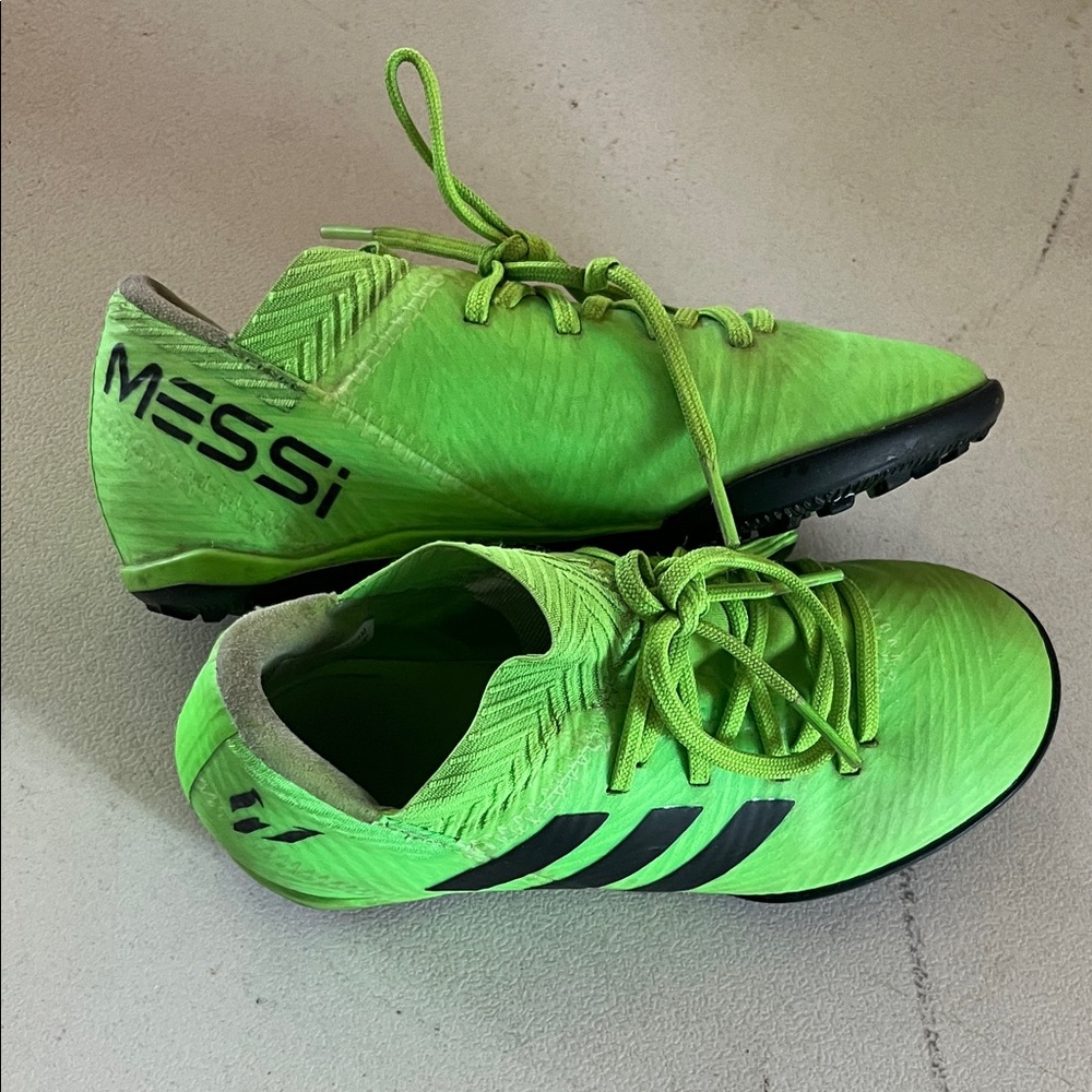 Adidas Messi Lime Green Soccer Shoes